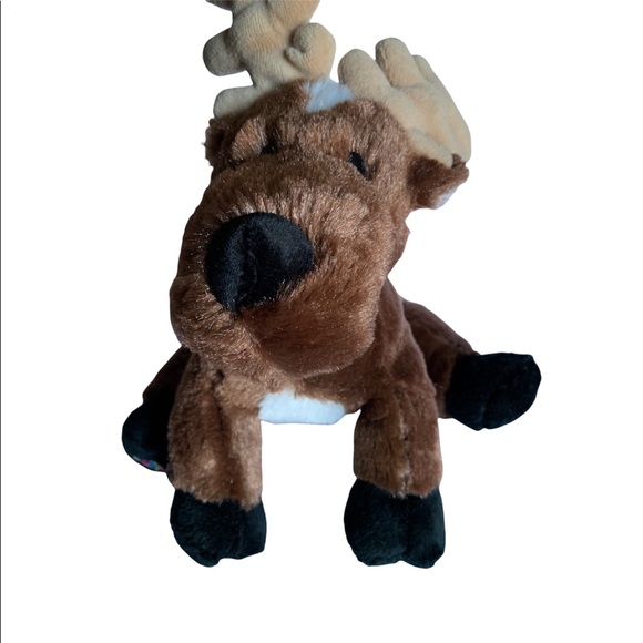 Ganz Webkinz Reindeer Plush 9" HM137 Stuffed Animal No Code Deer Hunting Antlers - Picture 4 of 8